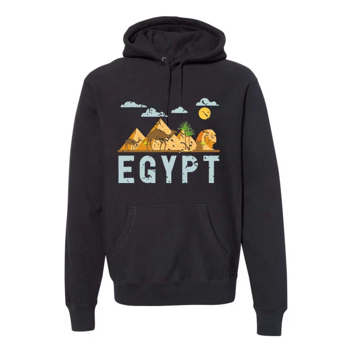 Africa Egyptian Hieroglyphics Cairo Egypt Premium Hoodie