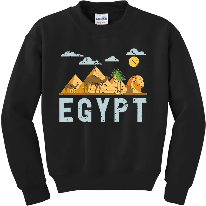 Africa Egyptian Hieroglyphics Cairo Egypt Kids Sweatshirt