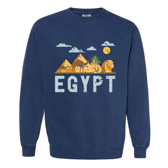 Africa Egyptian Hieroglyphics Cairo Egypt Garment-Dyed Sweatshirt