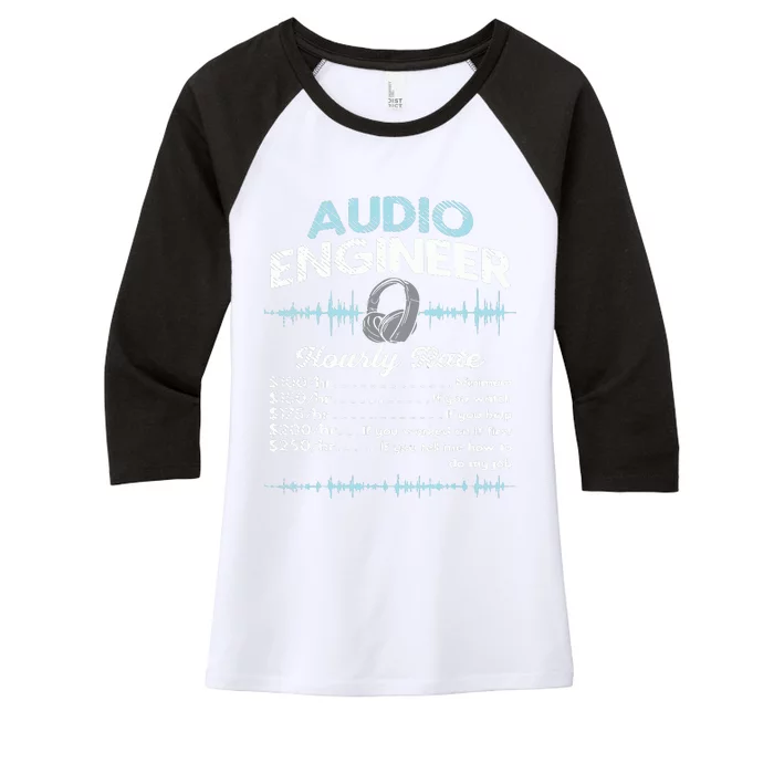 Audio Engineer I Tone Engineer I Sound Engineer Women's Tri-Blend 3/4-Sleeve Raglan Shirt