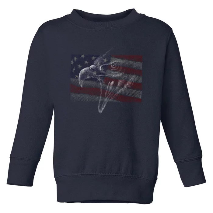 American Eagle Illustration Art Toddler Sweatshirt