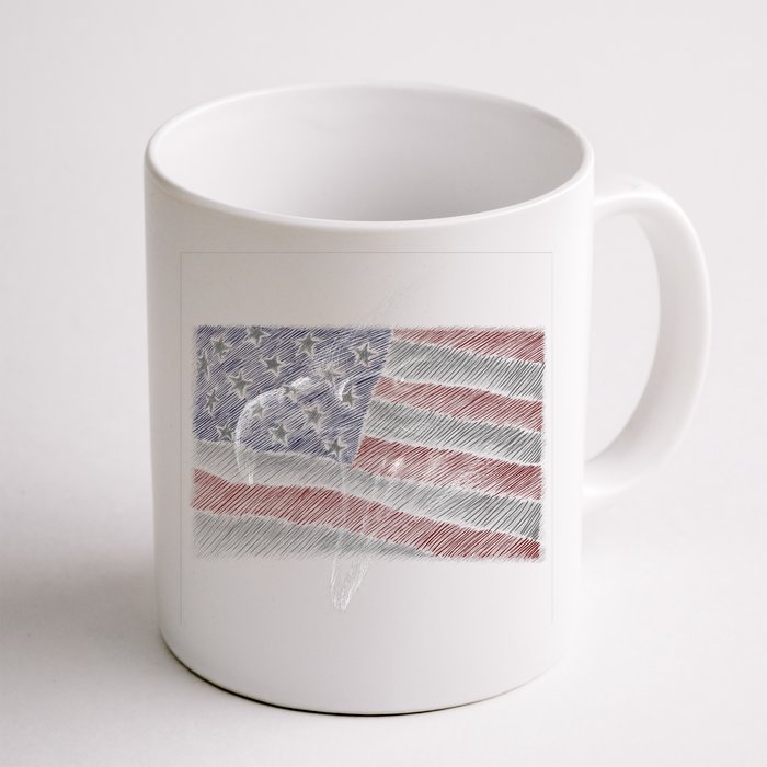 American Eagle Illustration Art Front & Back Coffee Mug