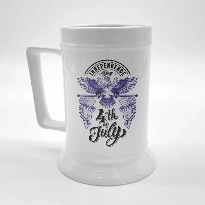 American Eagle Independence Day Celebration Front & Back Beer Stein