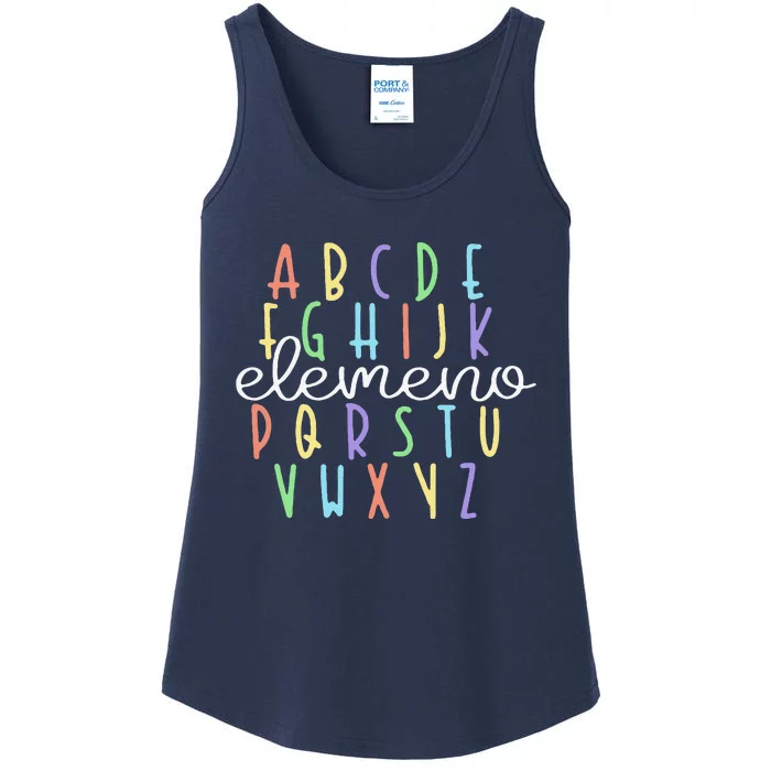 ABC Elemeno Kindergarten Teacher Cute Gifts Back To School Ladies Essential Tank