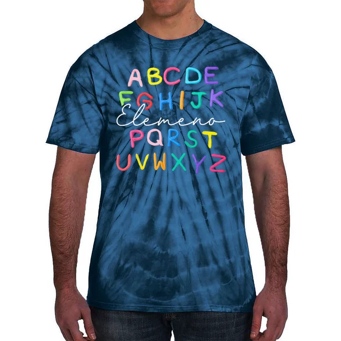 ABC Elemeno Kindergarten Teacher Back To School Tie-Dye T-Shirt