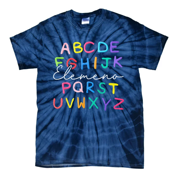 ABC Elemeno Kindergarten Teacher Back To School Tie-Dye T-Shirt