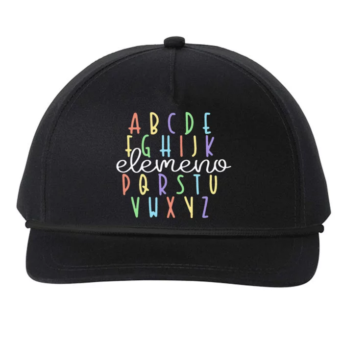 ABC Elemeno Kindergarten Teacher Cute Gifts Back to School Snapback Five-Panel Rope Hat