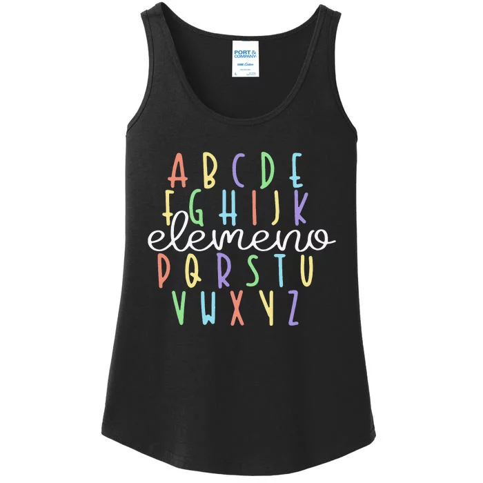 ABC Elemeno Kindergarten Teacher Cute Gifts Back to School Ladies Essential Tank