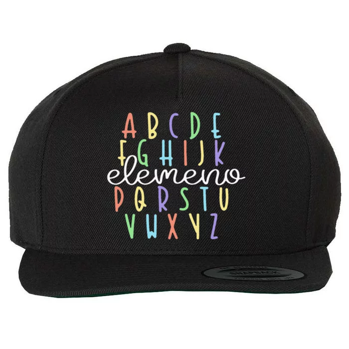 ABC Elemeno Kindergarten Teacher Cute Gifts Back to School Wool Snapback Cap