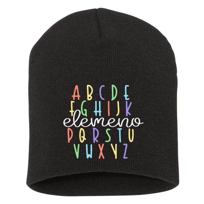 ABC Elemeno Kindergarten Teacher Cute Gifts Back to School Short Acrylic Beanie