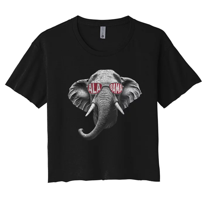 Alabama Elephant Lovers Women's Crop Top Tee