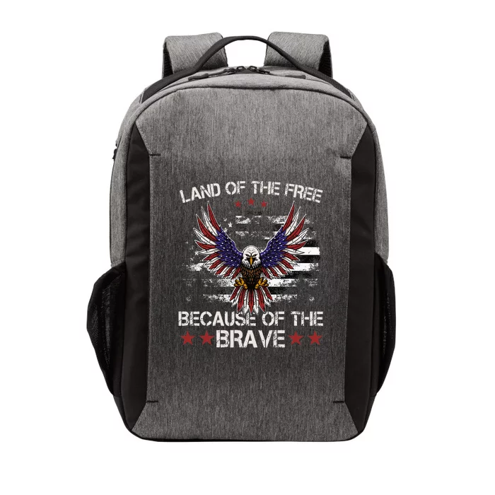 America Eagle Land Of The Free Because Of The Brave Vector Backpack