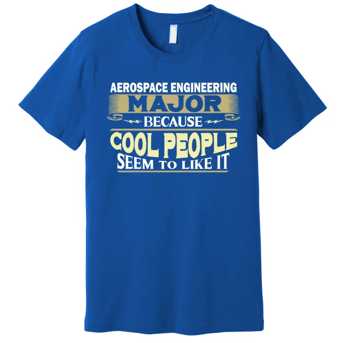 Aerospace Engineering Major Cool People Like It College Gift Premium T-Shirt