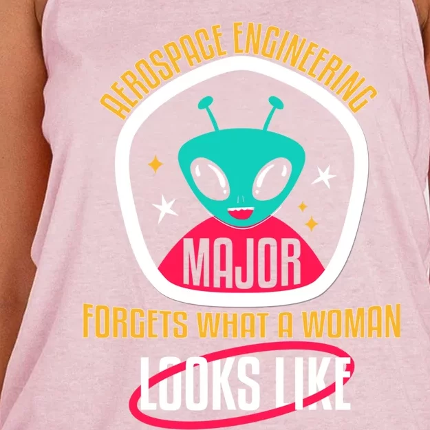 Aerospace Engineering Major Forgets Rocket Scientists Gift Women's Knotted Racerback Tank