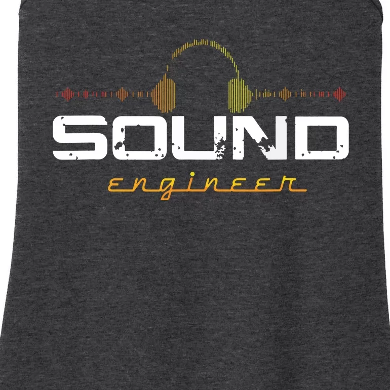 Audio Engineer Music Production Sound Engineer Disc Jockey Ladies Essential Tank