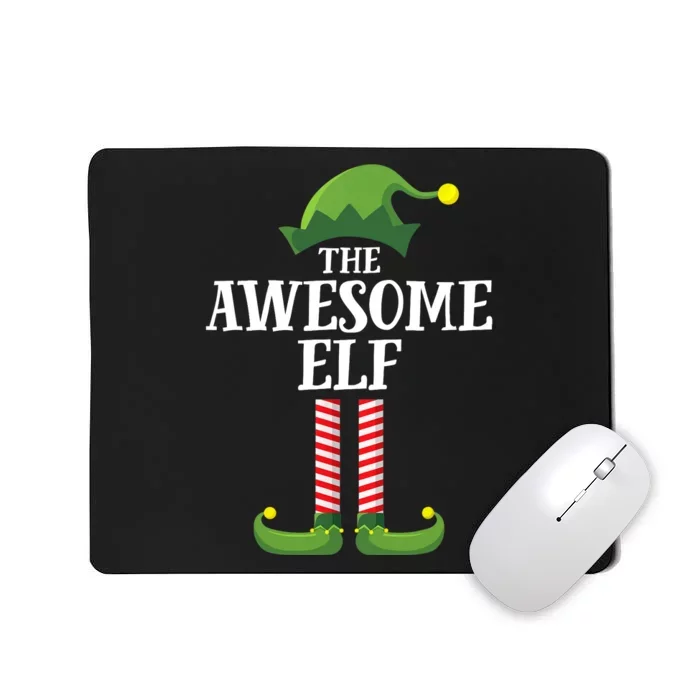 Awesome Elf Matching Family Group Christmas Party Mousepad