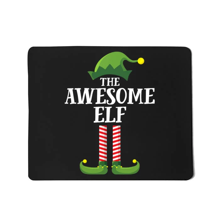 Awesome Elf Matching Family Group Christmas Party Mousepad