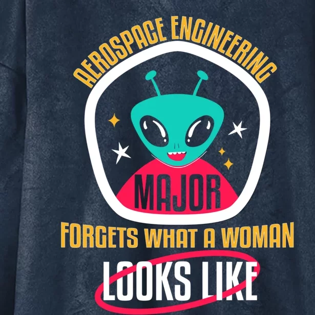 Aerospace Engineering Major Forgets Rocket Scientists Cute Gift Hooded Wearable Blanket