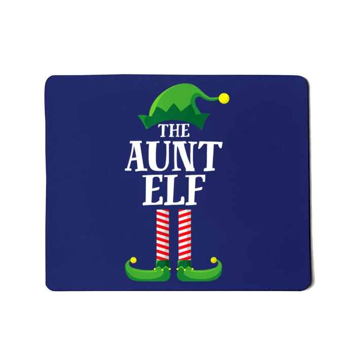 Aunt Elf Matching Family Group Christmas Party Mousepad