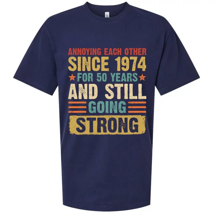 Annoying Each Other Since 1974 For 50 Years Sueded Cloud Jersey T-Shirt