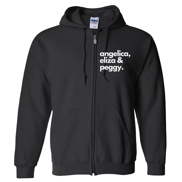 Angelica Eliza & Peggy Historic Hamilton Full Zip Hoodie