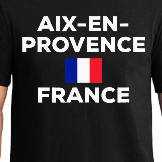 Aix En Provence France French Flag City Tourist Souvenir Pajama Set