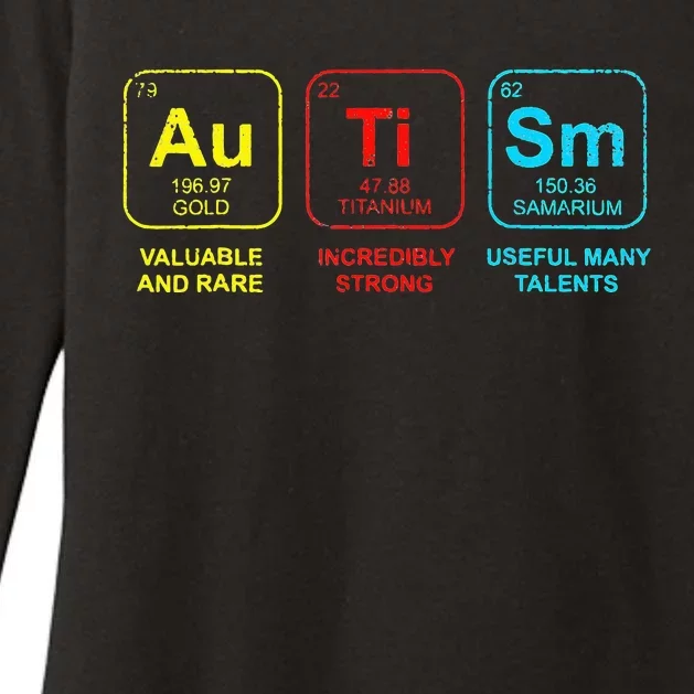 Autism Elements Periodic Table Awareness ASD Womens CVC Long Sleeve Shirt