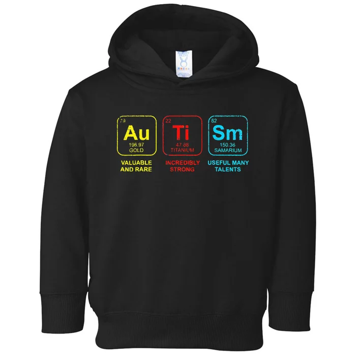 Autism Elements Periodic Table Awareness ASD Toddler Hoodie