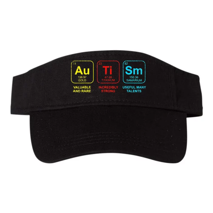 Autism Elements Periodic Table Awareness ASD Valucap Bio-Washed Visor