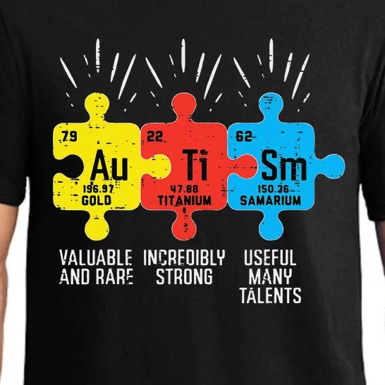 Autism Elements Periodic Table Awareness ASD Women Pajama Set