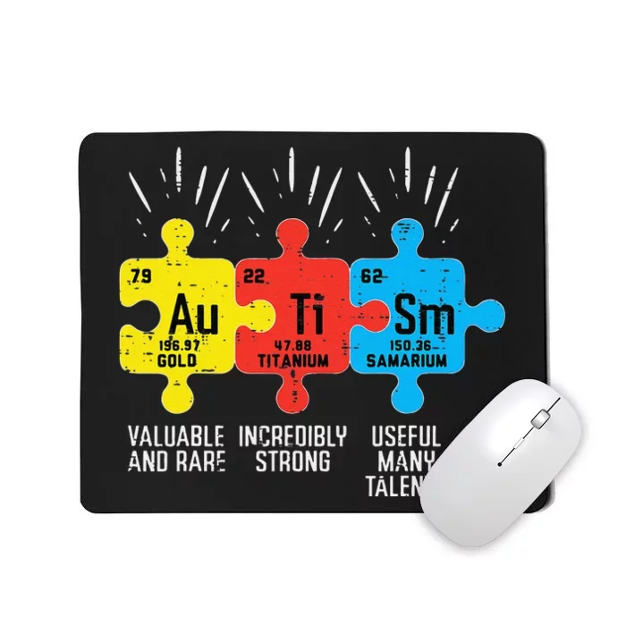 Autism Elements Periodic Table Awareness ASD Women Mousepad