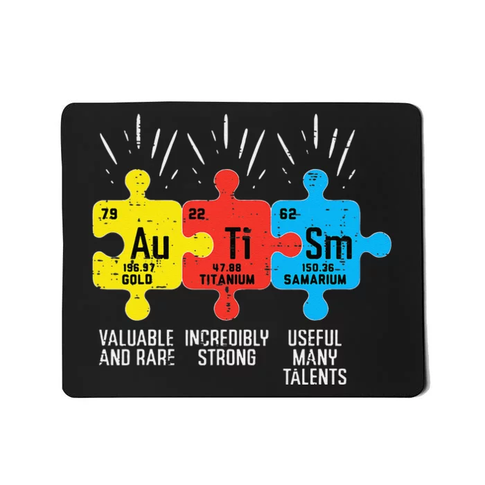 Autism Elements Periodic Table Awareness ASD Women Mousepad