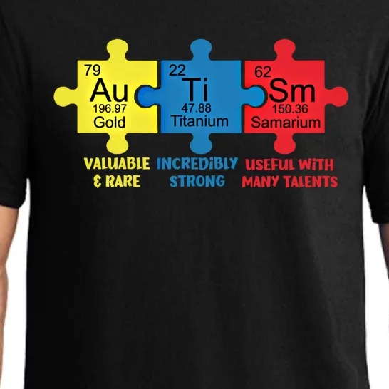 Autism Elets Periodic Table Awareness Asd Gift Pajama Set