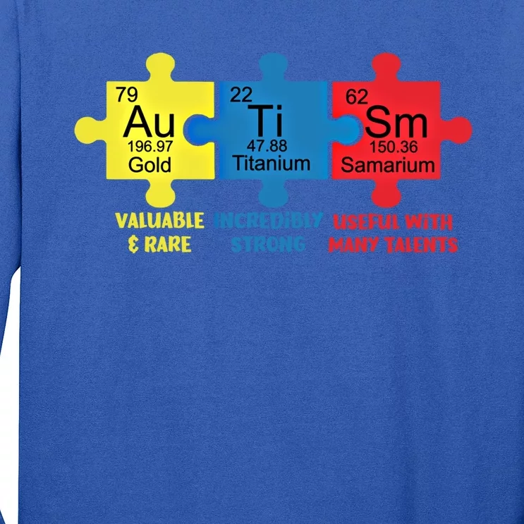 Autism Elets Periodic Table Awareness Asd Gift Long Sleeve Shirt