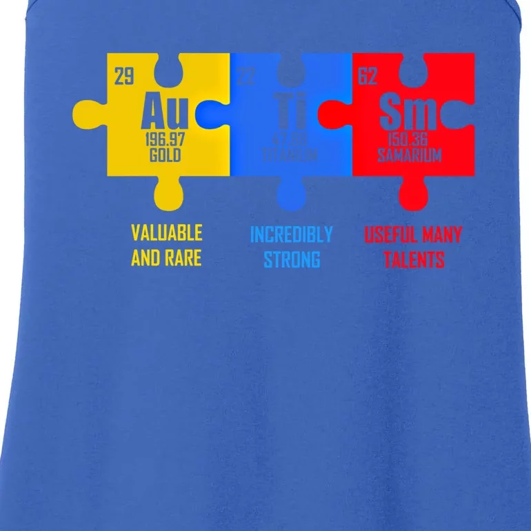 Autism Elets Periodic Table For Chemistry Teacher Cool Gift Ladies Essential Tank