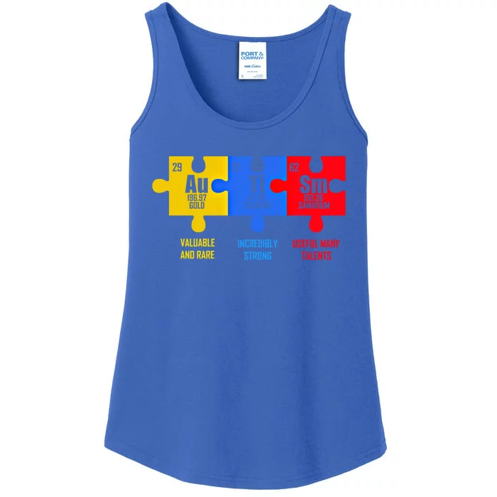 Autism Elets Periodic Table For Chemistry Teacher Cool Gift Ladies Essential Tank