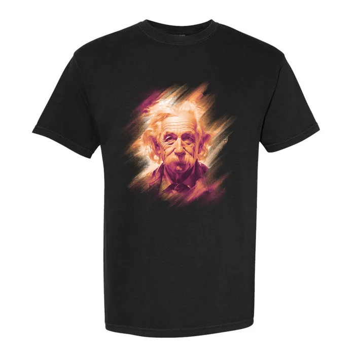 Albert Einstein Portrait Garment-Dyed Heavyweight T-Shirt