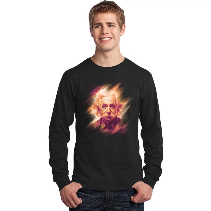 Albert Einstein Portrait Tall Long Sleeve T-Shirt