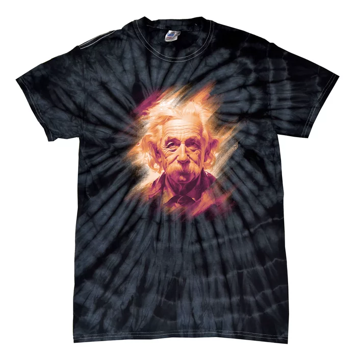 Albert Einstein Portrait Tie-Dye T-Shirt