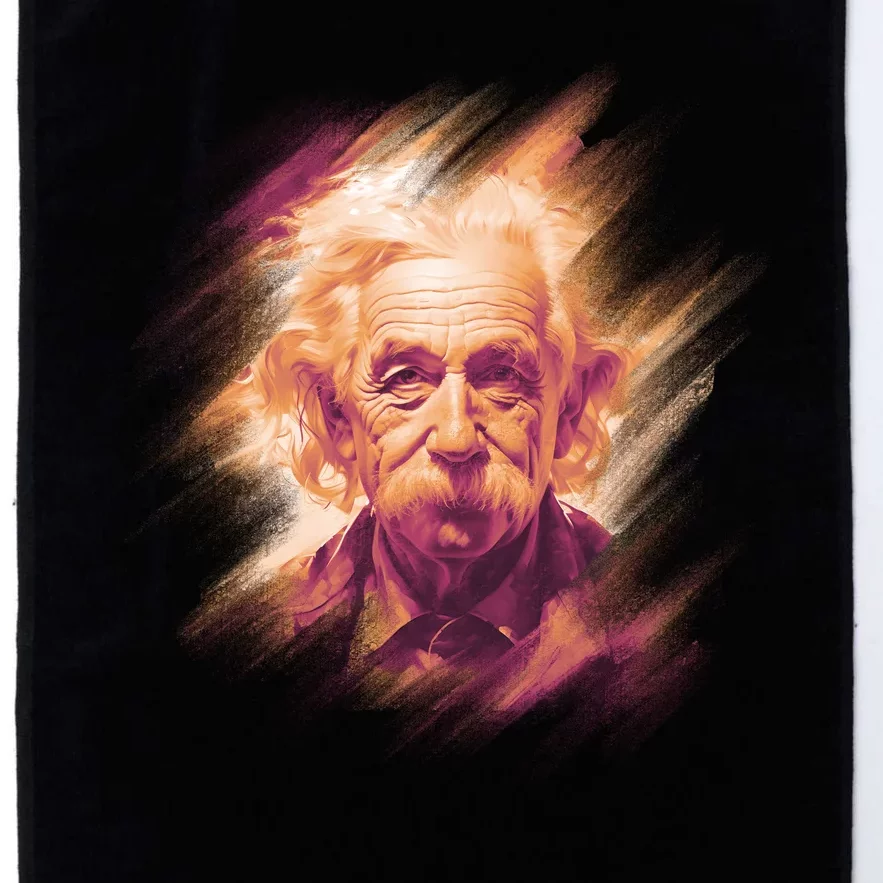 Albert Einstein Portrait Platinum Collection Golf Towel