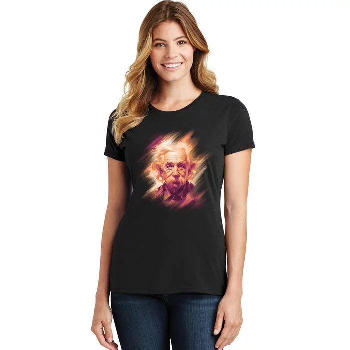 Albert Einstein Portrait Women's T-Shirt