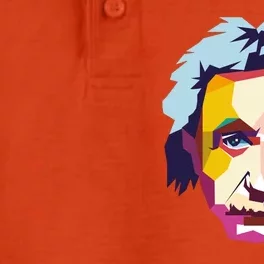 Albert Einstein Pop Art Dry Zone Grid Performance Polo