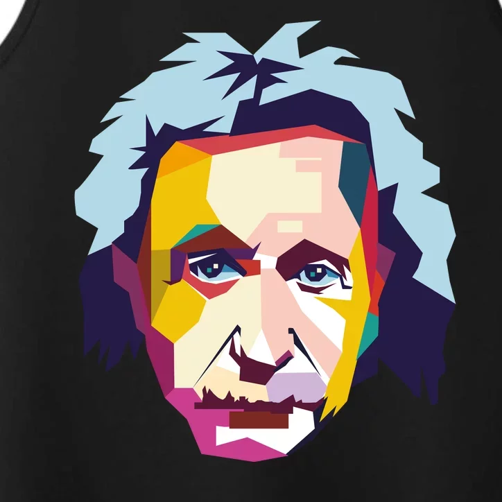 Albert Einstein Pop Art Performance Tank