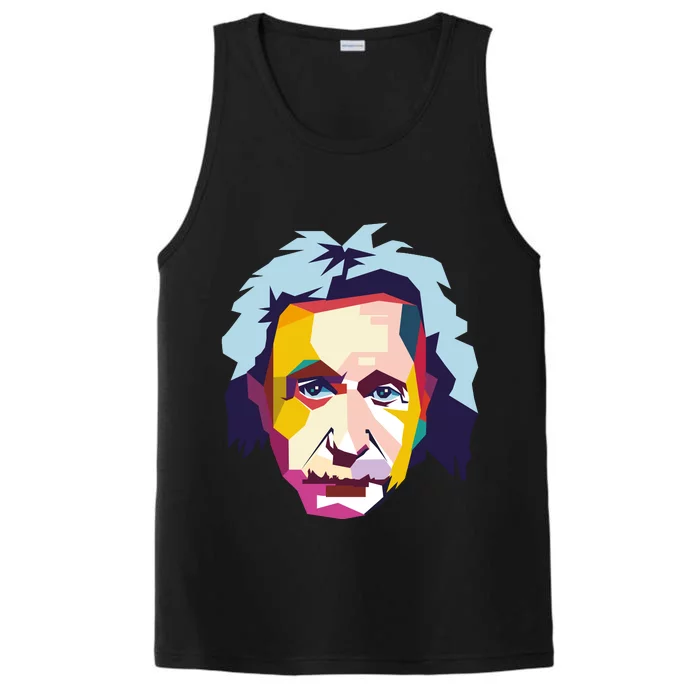 Albert Einstein Pop Art Performance Tank