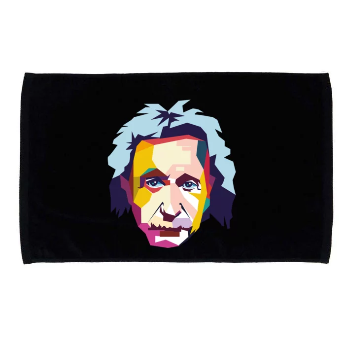 Albert Einstein Pop Art Microfiber Hand Towel