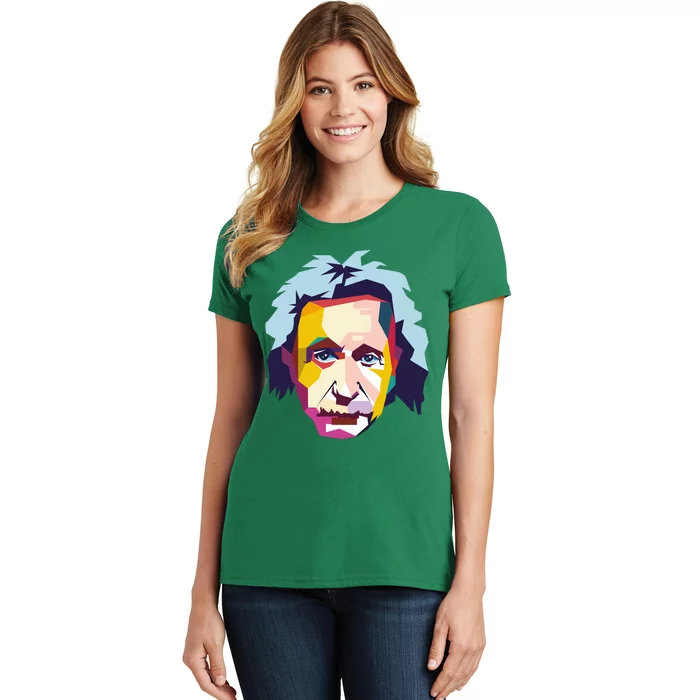 Albert Einstein Pop Art Women's T-Shirt