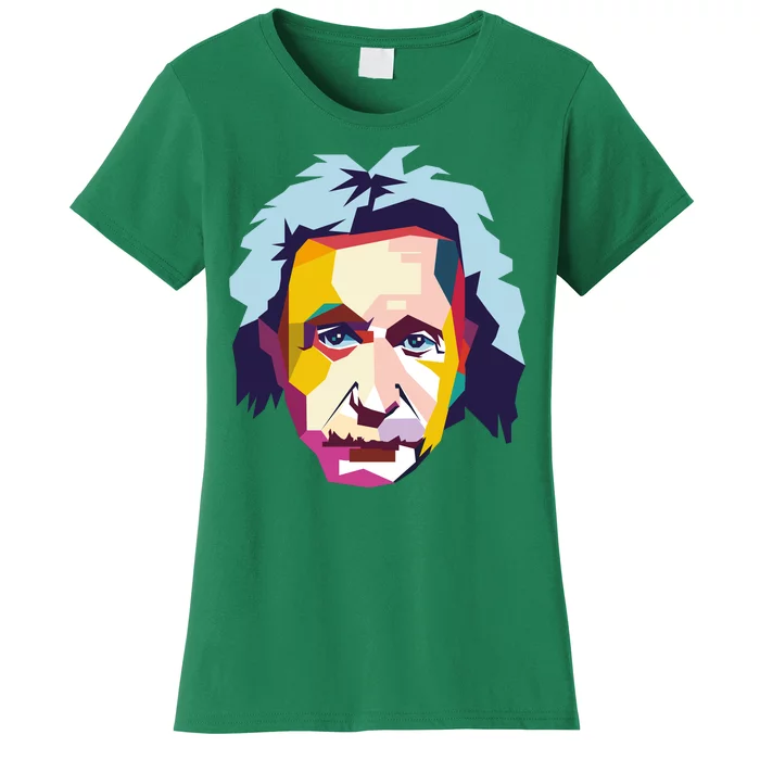 Albert Einstein Pop Art Women's T-Shirt