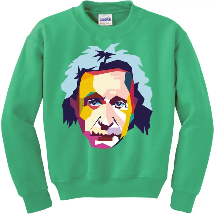 Albert Einstein Pop Art Kids Sweatshirt