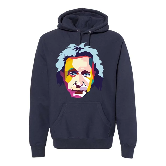 Albert Einstein Pop Art Premium Hoodie