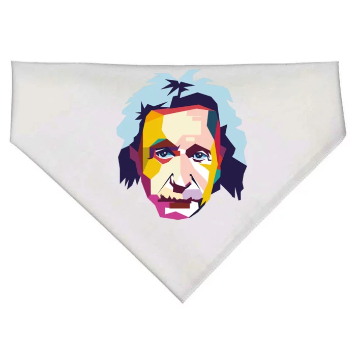 Albert Einstein Pop Art USA-Made Doggie Bandana